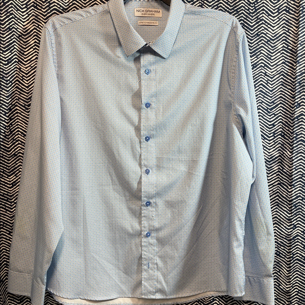 Nick Graham Light Blue Button-Up Shirt